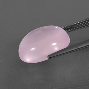 Quarzo rosa naturale rosa da 8,07 ct, taglio ovale, trasparente