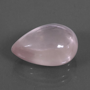 Quarzo rosa naturale rosa da 13,67 ct, taglio a pera, trasparente