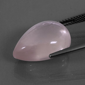 Quarzo rosa naturale rosa da 13,67 ct, taglio a pera, trasparente