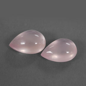 Quarzo rosa naturale rosa da  ct, taglio a pera, trasparente