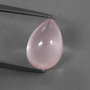Quarzo rosa naturale rosa da 3,36 ct, trasparente, trasparente/traslucido