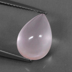 Quarzo rosa naturale rosa da 4,62 ct, trasparente, trasparente/traslucido