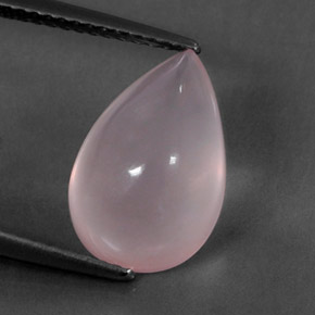 Quarzo rosa naturale rosa da 5,61 ct, trasparente, trasparente/traslucido
