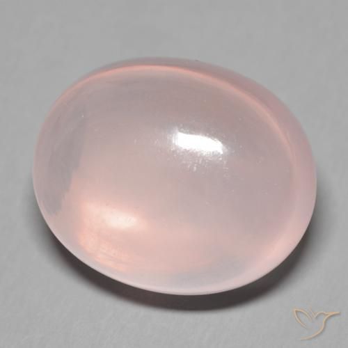 Quarzo rosa Rosa chiaro naturale da 38.62 ct, Ovale, Trasparente