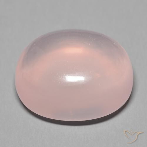 Quarzo rosa Rosa chiaro naturale da 38.62 ct, Ovale, Trasparente