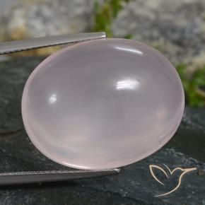 Quarzo rosa Rosa Molto Chiaro naturale da 38.60 ct, Ovale, Trasparente