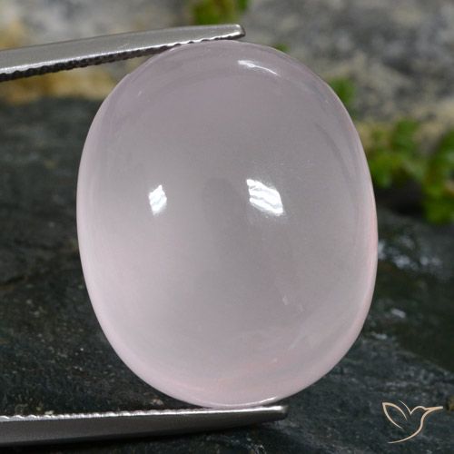 40.38ct Naturale Rosa Molto Chiaro Quarzo rosa, Ovale, Trasparente/Traslucido
