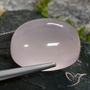 Quarzo rosa Rosa Molto Chiaro naturale da 40.38 ct, Ovale, Trasparente/Traslucido