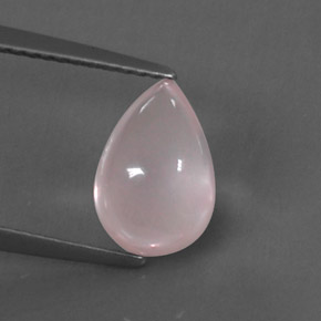 Quarzo rosa naturale rosa da 2,66 ct, trasparente, trasparente/traslucido