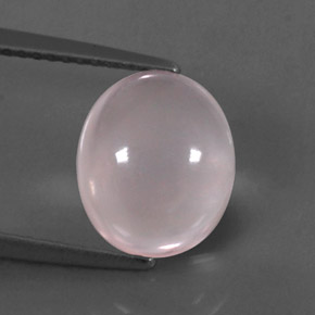 Quarzo rosa naturale rosa da 3,44 ct, trasparente, trasparente/traslucido