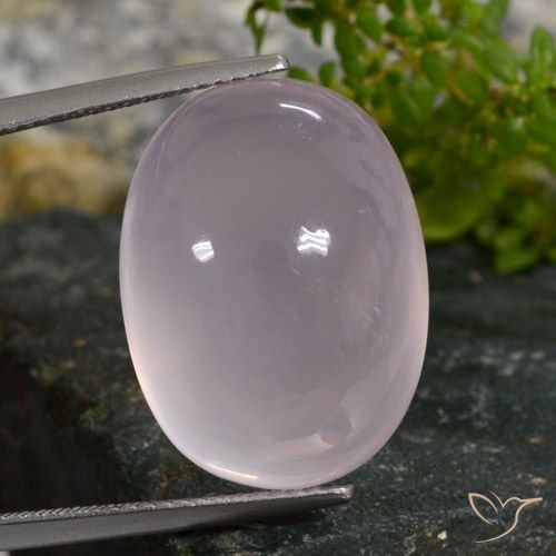29.72ct Naturale Rosa chiaro Quarzo rosa, Ovale, Traslucido