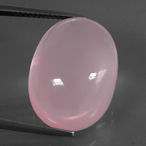 Quarzo rosa naturale rosa da 23,66 ct, trasparente, trasparente/traslucido