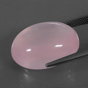 Quarzo rosa naturale rosa da 23,66 ct, trasparente, trasparente/traslucido