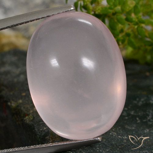 24.31ct Naturale Rosa chiaro Quarzo rosa, Ovale, Traslucido