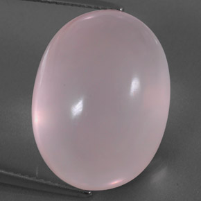Quarzo rosa naturale rosa da 24,19 ct, trasparente, trasparente/traslucido