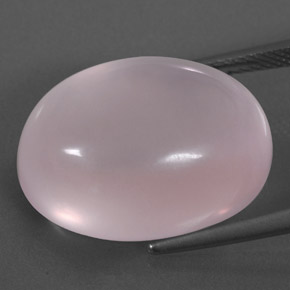 Quarzo rosa naturale rosa da 24,19 ct, trasparente, trasparente/traslucido