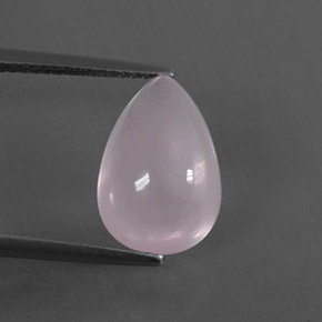 Quarzo rosa naturale rosa da 4,48 ct, taglio a pera, trasparente