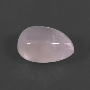 Quarzo rosa naturale rosa da 5,74 ct, taglio a pera, trasparente