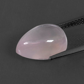 Quarzo rosa naturale rosa da 5,74 ct, taglio a pera, trasparente