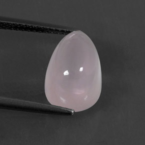 Quarzo rosa naturale rosa da 5,14 ct, taglio a pera, trasparente