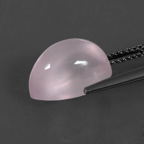 Quarzo rosa naturale rosa da 5,14 ct, taglio a pera, trasparente