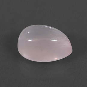 Quarzo rosa naturale rosa da 5,93 ct, taglio a pera, trasparente