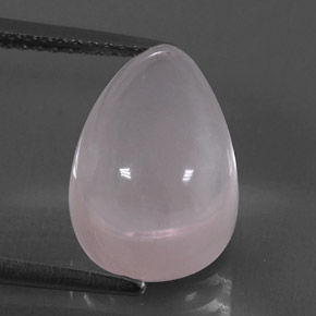 Quarzo rosa naturale rosa da 7,04 ct, taglio a pera, trasparente