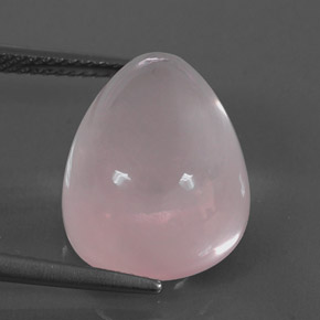Quarzo rosa naturale rosa da 11,54 ct, taglio a pera, trasparente