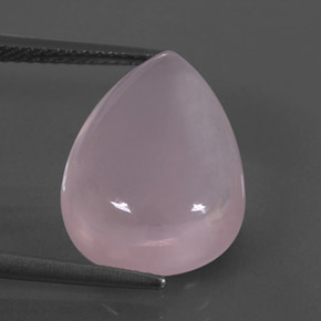 Quarzo rosa naturale rosa da 8,11 ct, taglio a pera, trasparente
