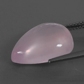 Quarzo rosa naturale rosa da 8,11 ct, taglio a pera, trasparente