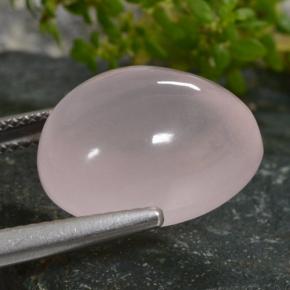 Quarzo rosa naturale rosa da 13,35 ct, taglio a pera, traslucido