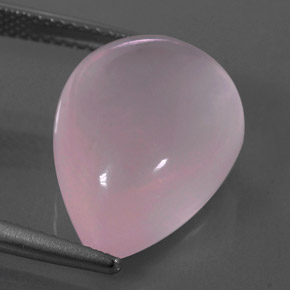 Quarzo rosa naturale rosa da 14,63 ct, taglio a pera, trasparente