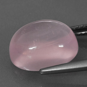 Quarzo rosa naturale rosa da 6,10 ct, taglio ovale, trasparente