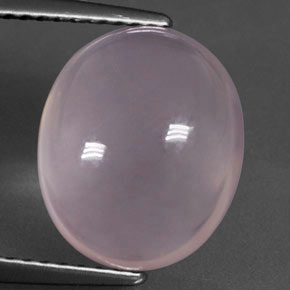 Quarzo rosa naturale rosa da 5,71 ct, taglio ovale, trasparente