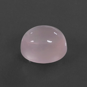 Quarzo rosa naturale rosa da 7,42 ct, taglio ovale, trasparente