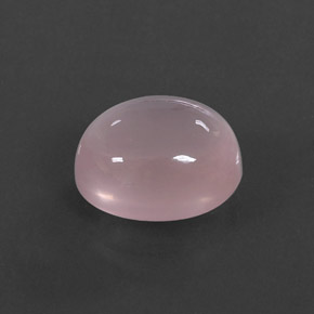 Quarzo rosa naturale rosa da 6,41 ct, taglio ovale, trasparente