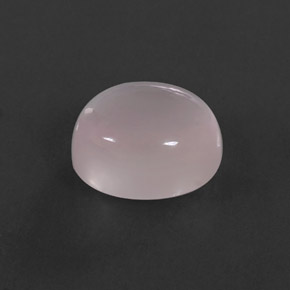 Quarzo rosa naturale rosa da 6,70 ct, taglio ovale, trasparente