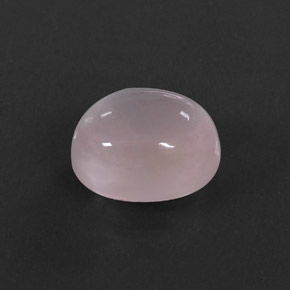 Quarzo rosa naturale rosa da 5,82 ct, taglio ovale, trasparente