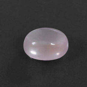 Quarzo rosa naturale rosa da 5,59 ct, taglio ovale, trasparente