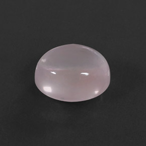 Quarzo rosa naturale rosa da 5,98 ct, taglio ovale, trasparente