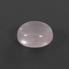 Quarzo rosa naturale rosa da 5,89 ct, taglio ovale, trasparente
