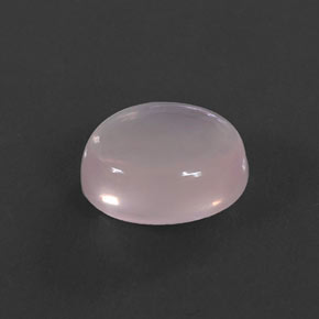 Quarzo rosa naturale rosa da 5,82 ct, taglio ovale, trasparente