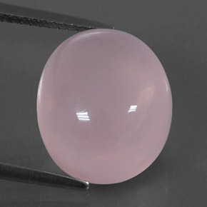 Quarzo rosa naturale rosa da 10,34 ct, trasparente, trasparente/traslucido