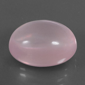 Quarzo rosa naturale rosa da 12,51 ct, taglio ovale, trasparente