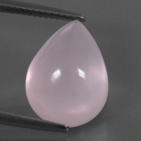 Quarzo rosa naturale rosa da 10,98 ct, trasparente, trasparente/traslucido