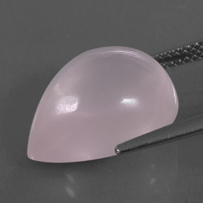 Quarzo rosa naturale rosa da 10,98 ct, trasparente, trasparente/traslucido