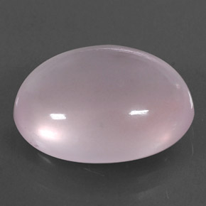 Quarzo rosa naturale rosa da 9,31 ct, taglio ovale, trasparente