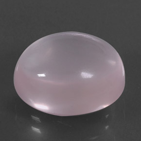 Quarzo rosa naturale rosa da 10,34 ct, taglio ovale, trasparente