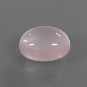 Quarzo rosa naturale rosa da 13,46 ct, taglio ovale, trasparente