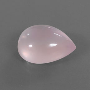 Quarzo rosa naturale rosa da 17,53 ct, taglio a pera, trasparente